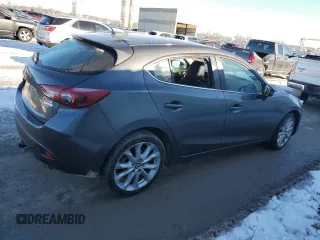 2015 Mazda 3 S Grand Touring with VIN JM1BM1M33F1221067, listed as a Copart auction lot 88398405 with 100,168 mi miles and Salvage Title. Bid and sale history available at DreamBid. Image 3.
