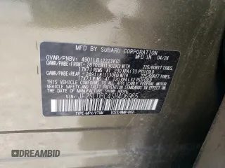 2025 Subaru Forester Premium с VIN JF2SLDBC4SH406965, выставлен на аукционе Copart как лот 53324995 с пробегом 8 341 миль миль и Списание • Salvage title. История ставок и продаж доступна на DreamBid. Изображение 16.