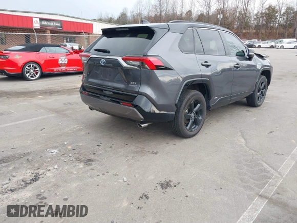 2021 Toyota RAV4 Hybrid XSE with VIN 4T3E6RFV9MU053485, listed as a IAAI auction lot 41761892 with 36,156 mi miles. Bid and sale history available at carsss.com. Image 4.