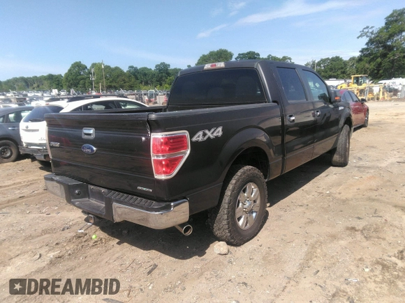2012 Ford F-150 XL with VIN 1FTFW1EF5CKE15643, listed as a IAAI auction lot 42176787 with 371,365 mi miles. Bid and sale history available at carsss.com. Image 4.