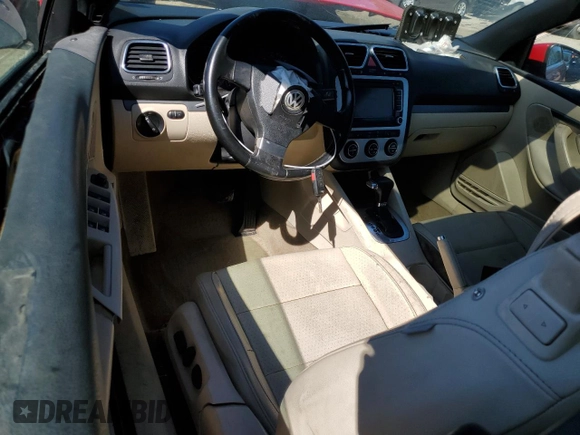 2009 Volkswagen Eos Komfort with VIN WVWBA71F59V018351, listed as a Copart auction lot 49498645 with 137,206 mi miles and Salvage Title. Bid and sale history available at DreamBid. Image 8.