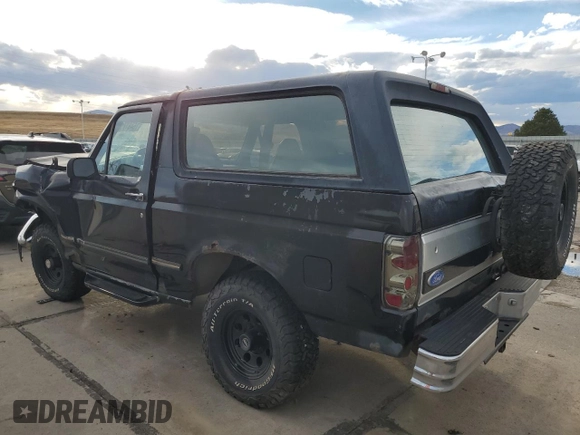 1994 Ford Bronco Custom with VIN 1FMEU15H7RLA79348, listed as a Copart auction lot 76497714 with 204,875 mi miles and Salvage Title. Bid and sale history available at DreamBid. Image 2.