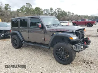 2018 Jeep Wrangler Unlimited Rubicon with VIN 1C4HJXFN9JW249214, listed as a Copart auction lot 42692175 with 161,157 mi miles and Salvage title. Bid and sale history available at DreamBid. Image 4.