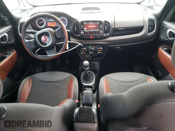 2014 FIAT 500L Trekking with VIN ZFBCFADH7EZ016087, listed as a Copart auction lot 36799254 with 133,852 mi miles and Salvage Title. Bid and sale history available at carsss.com. Image 8.