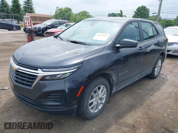 2022 Chevrolet Equinox LS with VIN 3GNAXHEVXNS213306, listed as a IAAI auction lot 42427872 with 45,527 mi miles and . Bid and sale history available at DreamBid. Image 2.
