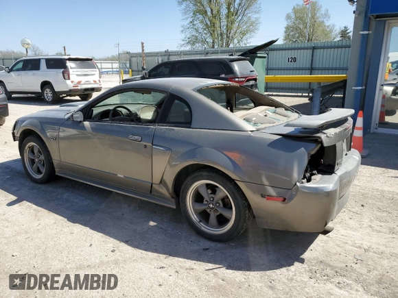 2002 Ford Mustang GT Deluxe with VIN 1FAFP42X62F224855, listed as a Copart auction lot 52753995 with 231,592 mi miles and Salvage title. Bid and sale history available at DreamBid. Image 2.