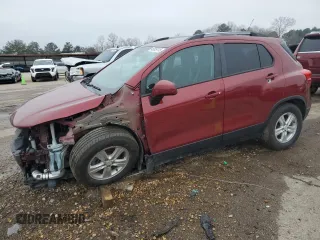 2021 Chevrolet Trax LT with VIN KL7CJPSM1MB362039, listed as a Copart auction lot 45359115 with 108,710 mi miles and Salvage title. Bid and sale history available at DreamBid. Image 1.