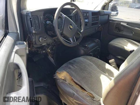 2010 Chevrolet Express Cargo Van with VIN 1GCZGFBA6A1171066, listed as a Copart auction lot 54843185 with 501,631 mi miles and Clean Title. Bid and sale history available at carsss.com. Image 8.