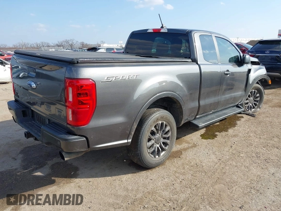 2020 Ford Ranger XL with VIN 1FTER1EH6LLA82416, listed as a IAAI auction lot 41523877 with 27,657 mi miles. Bid and sale history available at carsss.com. Image 4.