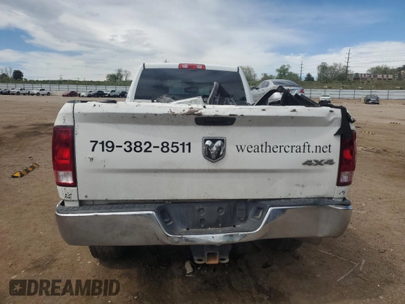 2015 Ram 2500 Tradesman with VIN 3C6UR5HJ8FG674720, listed as a Copart auction lot 56328805 with 105,467 mi miles and Salvage title. Bid and sale history available at DreamBid. Image 6.
