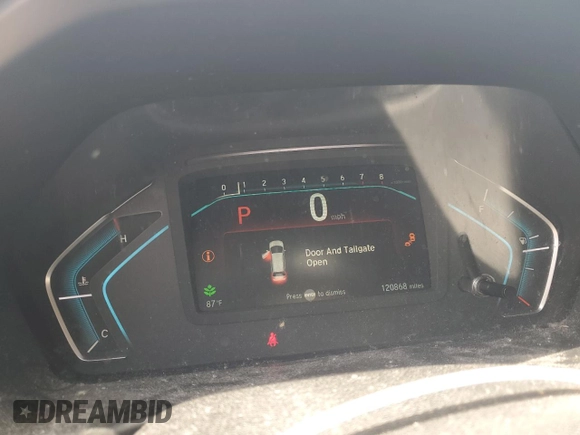 2018 Honda Odyssey Elite with VIN 5FNRL6H96JB015464, listed as a Copart auction lot 56911075 with 120,868 mi miles and Clean title. Bid and sale history available at DreamBid. Image 9.