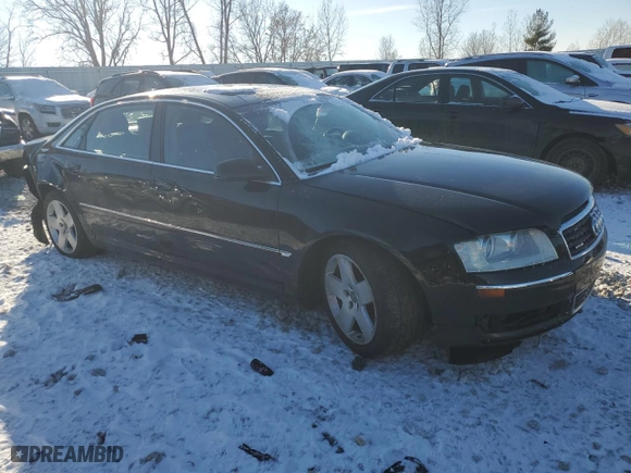 2004 Audi A8 L with VIN WAUML44E34N019816, listed as a Copart auction lot 41453115 with 221,869 mi miles and Clean Title. Bid and sale history available at carsss.com. Image 4.