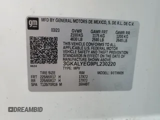 2023 GMC Terrain AT4 z VIN 3GKALYEG9PL230220, wystawiony jako Copart lot #51792825 z przebiegiem 27 957 mil mil oraz Szkoda całkowita • Salvage title. Historia ofert i sprzedaży dostępna na DreamBid. Obrazek 14.