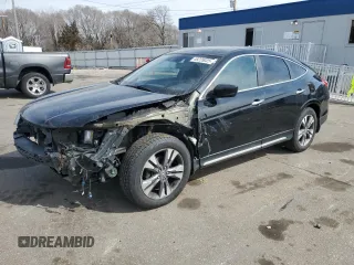 2015 Honda Crosstour EX-L with VIN 5J6TF2H5XFL001133, listed as a Copart auction lot 49235025 with 217,444 mi miles and Salvage Title. Bid and sale history available at carsss.com. Image 1.