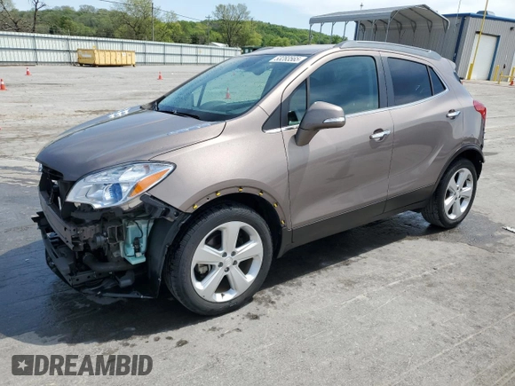 2015 Buick Encore with VIN KL4CJASB6FB196967, listed as a Copart auction lot 53283565 with 97,818 mi miles and Salvage Title. Bid and sale history available at carsss.com. Image 1.