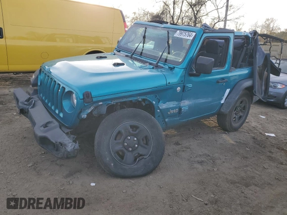 2020 Jeep Wrangler Willys с VIN 1C4GJXAN2LW328634, выставлен на аукционе Copart как лот 79975764 с пробегом 43 186 миль миль и Списание • Salvage title. История ставок и продаж доступна на DreamBid. Изображение 1.