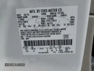 2010 Ford Escape Hybrid z VIN 1FMCU5K30AKC45288, wystawiony jako Copart lot #53479505 z przebiegiem 111 458 mil mil oraz Szkoda całkowita • Salvage title. Historia ofert i sprzedaży dostępna na DreamBid. Obrazek 13.