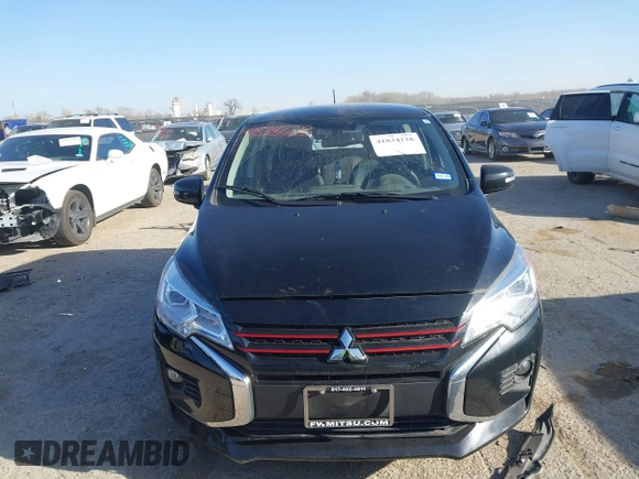 2024 Mitsubishi Mirage Black Edition with VIN ML32AWHJ1RH004954, listed as a IAAI auction lot 41834228 with 13,720 mi miles and . Bid and sale history available at DreamBid. Image 12.