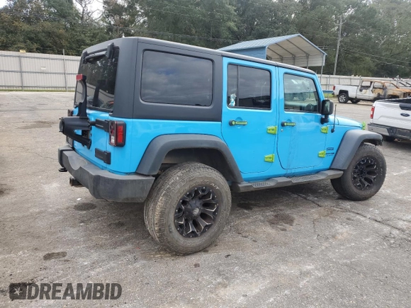 2018 Jeep Wrangler JK Unlimited Sport S with VIN 1C4BJWDG7JL888701, listed as a Copart auction lot 81190784 with 94,285 mi miles and Salvage Title. Bid and sale history available at carsss.com. Image 3.