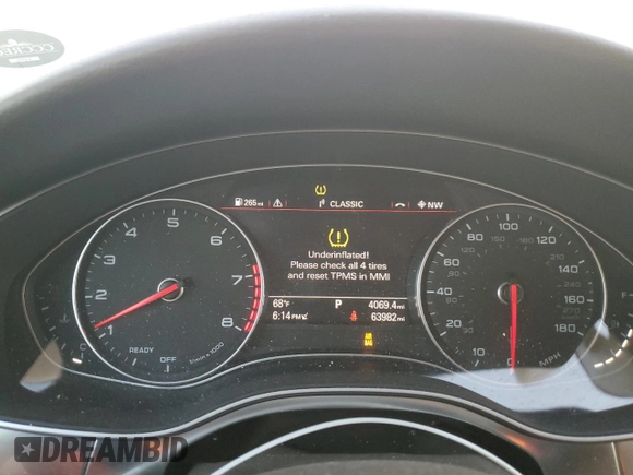 2016 Audi A6 2.0T Premium with VIN WAUFFAFC4GN172476, listed as a Copart auction lot 46979175 with 63,982 mi miles and Salvage Title. Bid and sale history available at carsss.com. Image 9.