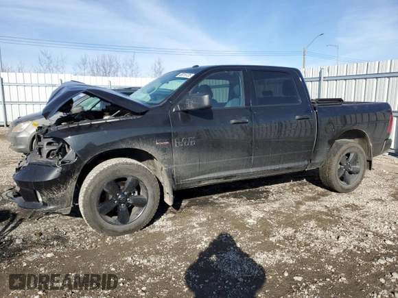 2017 Ram 1500 Express with VIN 3C6RR7KT6HG722116, listed as a Copart auction lot 48019735 with 48,725 mi miles and Salvage title. Bid and sale history available at DreamBid. Image 1.