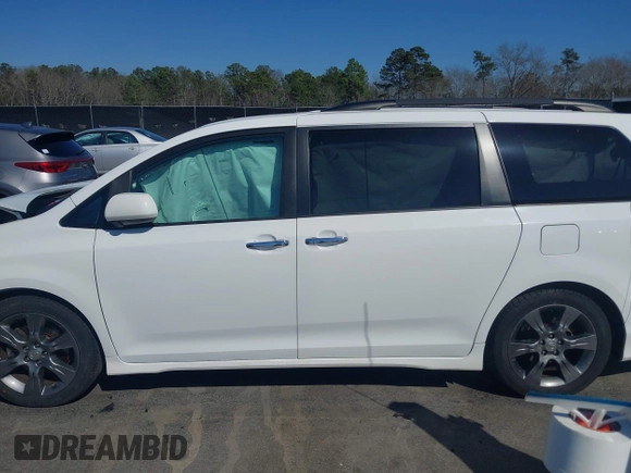 2015 Toyota Sienna SE with VIN 5TDXK3DC4FS566084, listed as a IAAI auction lot 41777561 with 153,002 mi miles and . Bid and sale history available at carsss.com. Image 15.