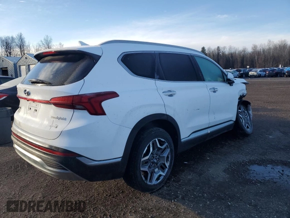 2023 Hyundai Santa Fe Hybrid Luxury with VIN KM8S5DA19PU100959, listed as a Copart auction lot 81152414 with 30,570 mi miles and Salvage Title. Bid and sale history available at carsss.com. Image 3.