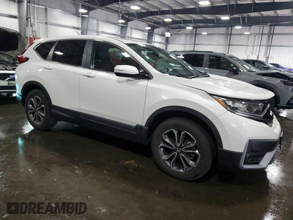 2020 Honda CR-V EX with VIN 5J6RW2H53LL043956, listed as a Copart auction lot 58778545 with 30,487 mi miles and Salvage title. Bid and sale history available at DreamBid. Image 4.