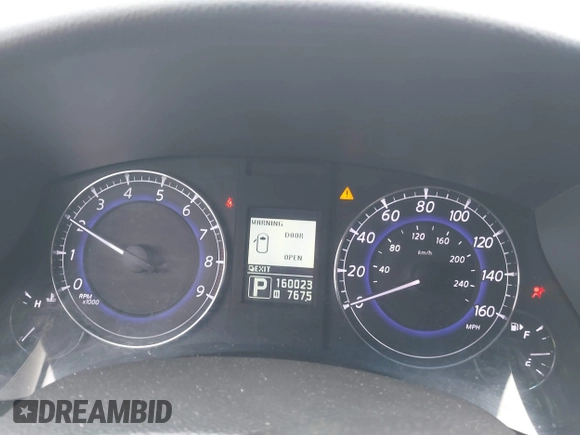 2012 Infiniti EX Journey with VIN JN1AJ0HR4CM450268, listed as a IAAI auction lot 41694446 with 160,023 mi miles. Bid and sale history available at carsss.com. Image 7.