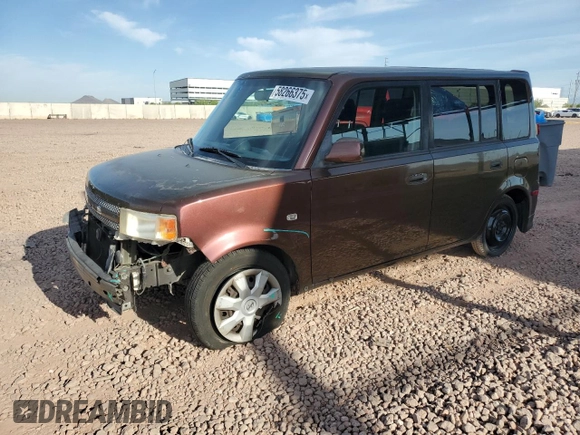 2006 Scion xB z VIN JTLKT334764119377, wystawiony jako Copart lot #58266375 z przebiegiem 152 790 mil mil oraz Szkoda całkowita • Salvage title. Historia ofert i sprzedaży dostępna na DreamBid. Obrazek 1.