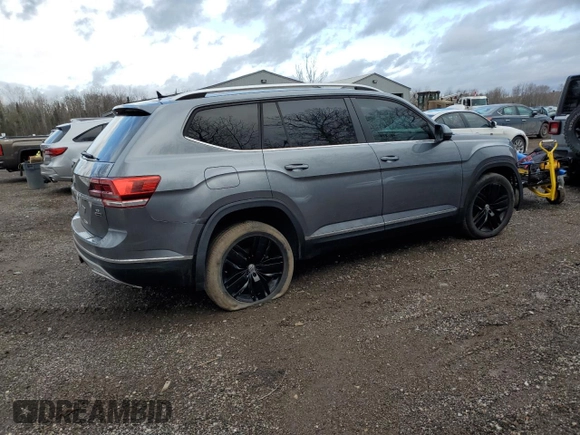2019 Volkswagen Atlas SEL with VIN 1V2MR2CA8KC596112, listed as a Copart auction lot 49587075 with Not provided miles and Salvage title. Bid and sale history available at DreamBid. Image 3.