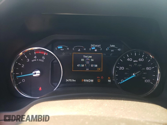 2022 Ford F-350 XL with VIN 1FT8W3DT4NED32783, listed as a Copart auction lot 46214285 with 34,715 mi miles and Clean Title. Bid and sale history available at DreamBid. Image 9.