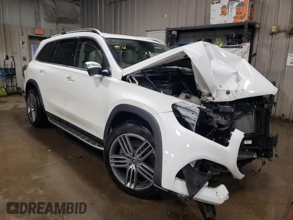 2021 Mercedes-Benz GLS with VIN 4JGFF5KE9MA371992, listed as a Copart auction lot 36681883 with 30,027 mi miles. Bid and sale history available at carsss.com. Image 4.