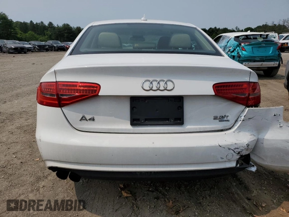 2013 Audi A4 Premium with VIN WAUBFAFL9DA059267, listed as a Copart auction lot 60437425 with 84,409 mi miles and Salvage title. Bid and sale history available at DreamBid. Image 6.