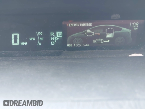 2013 Toyota Prius One z VIN JTDKN3DU1D1655518, wystawiony jako IAAI lot #42007815 z przebiegiem 182 854 mil mil oraz . Historia ofert i sprzedaży dostępna na DreamBid. Obrazek 7.