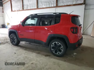 2015 Jeep Renegade Trailhawk with VIN ZACCJBCT3FPB27436, listed as a Copart auction lot 47362655 with 96,520 mi miles and Salvage title. Bid and sale history available at DreamBid. Image 2.