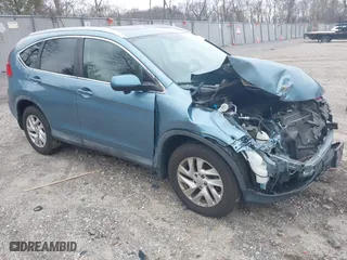 2016 Honda CR-V EX-L with VIN 2HKRM4H71GH667192, listed as a IAAI auction lot 41737621 with 58,815 mi miles. Bid and sale history available at carsss.com. Image 1.