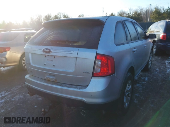 2013 Ford Edge SEL with VIN 2FMDK3JC8DBC07936, listed as a IAAI auction lot 41355563 with 138,800 mi miles. Bid and sale history available at carsss.com. Image 4.