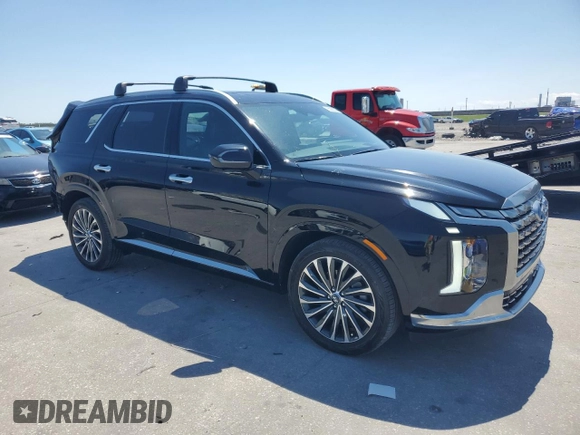 2023 Hyundai Palisade Calligraphy z VIN KM8R74GEXPU544127, wystawiony jako Copart lot #55292225 z przebiegiem 45 833 mil mil oraz Szkoda całkowita • Salvage title. Historia ofert i sprzedaży dostępna na DreamBid. Obrazek 4.