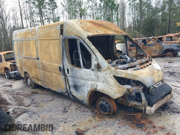 2023 Ram ProMaster Cargo with VIN 3C6MRVJG1PE556679, listed as a IAAI auction lot 41298439 with Not Provided miles and . Bid and sale history available at DreamBid. Image 1.