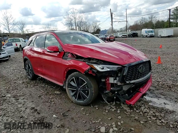 2023 Infiniti QX50 Sport with VIN 3PCAJ5FB8PF115450, listed as a Copart auction lot 44619754 with 29,605 mi miles and Salvage Title. Bid and sale history available at DreamBid. Image 11.