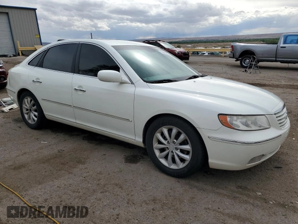 2006 Hyundai Azera SE with VIN KMHFC46F66A056611, listed as a Copart auction lot 55468615 with 138,582 mi miles and Salvage title. Bid and sale history available at DreamBid. Image 4.
