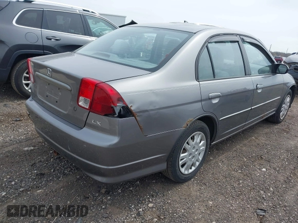 2005 Honda Civic LX with VIN 1HGES16505L027442, listed as a IAAI auction lot 41995564 with 165,828 mi miles and . Bid and sale history available at DreamBid. Image 4.