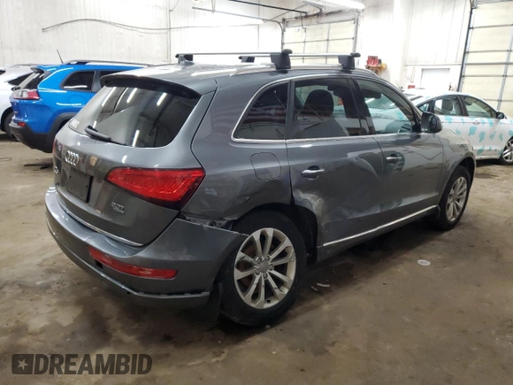 2015 Audi Q5 Premium Plus with VIN WA1LFAFP7FA111955, listed as a Copart auction lot 60423655 with 177,604 mi miles and Salvage title. Bid and sale history available at DreamBid. Image 3.