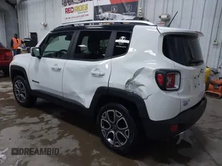 2017 Jeep Renegade Limited with VIN ZACCJBDB4HPG10586, listed as a IAAI auction lot 41410600 with 34,705 mi miles and . Bid and sale history available at DreamBid. Image 3.