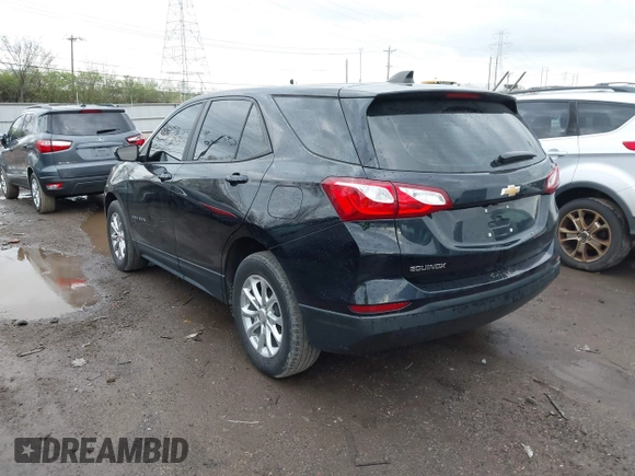 2020 Chevrolet Equinox LS with VIN 2GNAXHEV3L6284987, listed as a IAAI auction lot 41931605 with 77,134 mi miles. Bid and sale history available at carsss.com. Image 3.