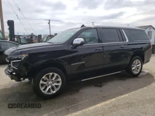 2023 Chevrolet Suburban Premier with VIN 1GNSCFKD0PR500207, listed as a Copart auction lot 48436254 with 10,108 mi miles and . Bid and sale history available at DreamBid. Image 1.