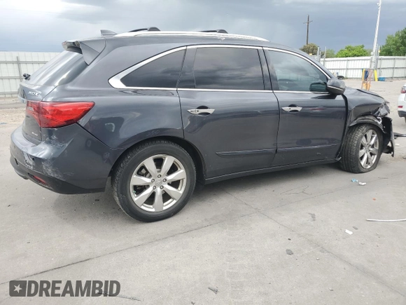 2016 Acura MDX Advance z VIN 5FRYD4H95GB057872, wystawiony jako Copart lot #56904245 z przebiegiem 107 160 mil mil oraz Szkoda całkowita • Salvage title. Historia ofert i sprzedaży dostępna na DreamBid. Obrazek 3.