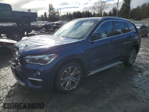 2016 BMW X1 xDrive28i with VIN WBXHT3C3XG5E56687, listed as a Copart auction lot 43629105 with 84,403 mi miles and Salvage Title. Bid and sale history available at carsss.com. Image 1.