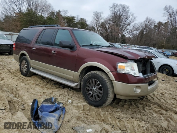 2010 Ford Expedition EL Eddie Bauer with VIN 1FMJK1J58AEB60092, listed as a Copart auction lot 85737164 with 95,388 mi miles and Salvage Title. Bid and sale history available at carsss.com. Image 4.
